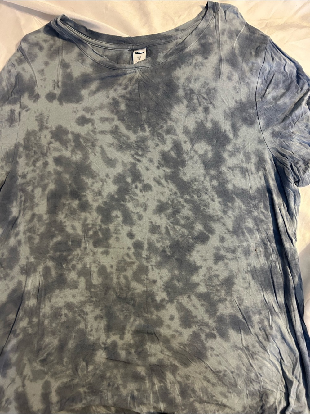 Old Navy Women's Short Sleeve Tie-Dye Tee in Blue